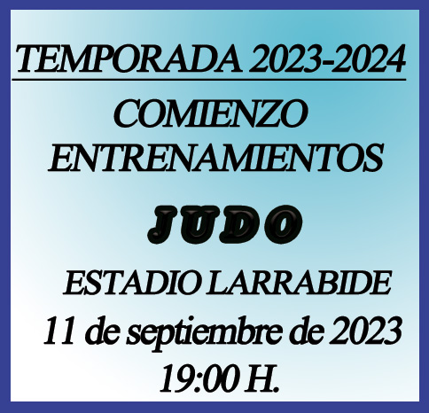 Comienzo entrenos Judo - Temporada 2023-2024
